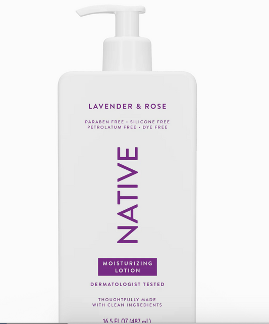 Native Lavender $ Rose Lotion