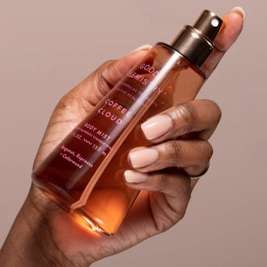 Good Chemistry coffee cloud body mist